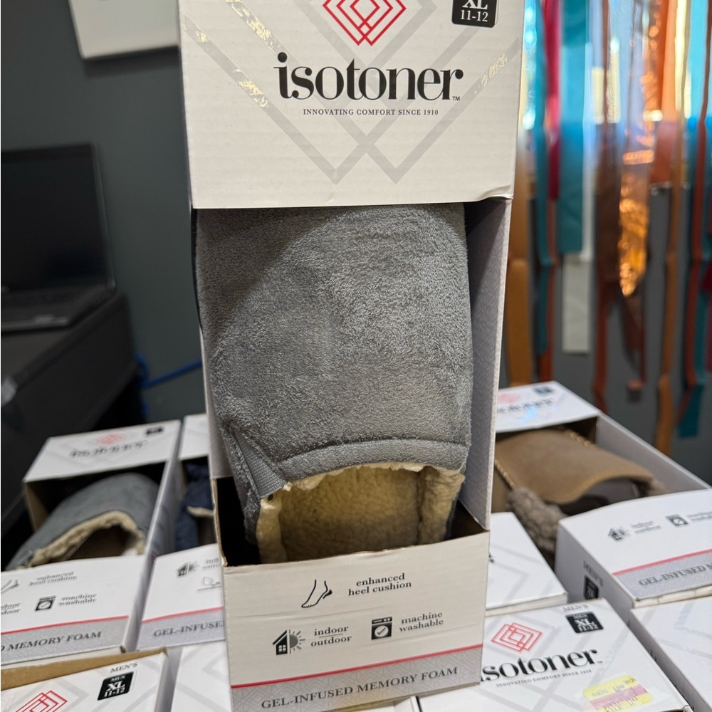 isotoner Gray Men's Loafers & Slip-Ons